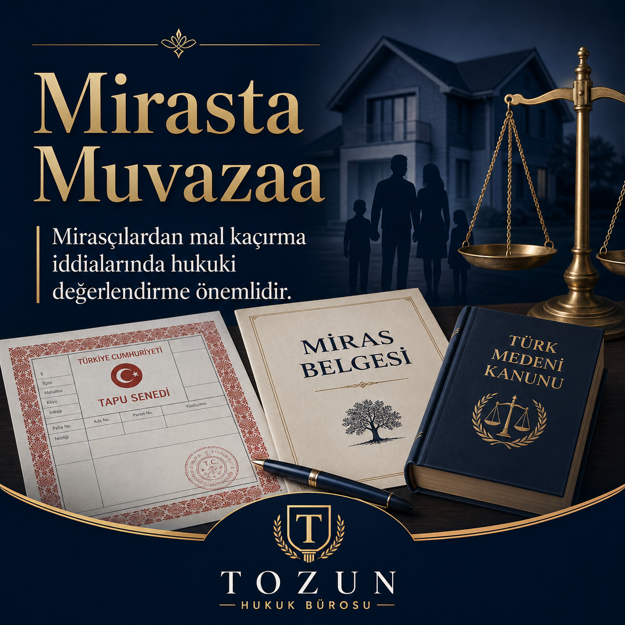 Mirasta muvazaa ve mirasçılardan mal kaçırma iddiaları